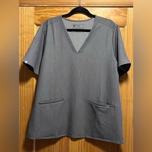 Figs - XXL Grey Women’s Casma 3-Pocket Scrub Top NWT